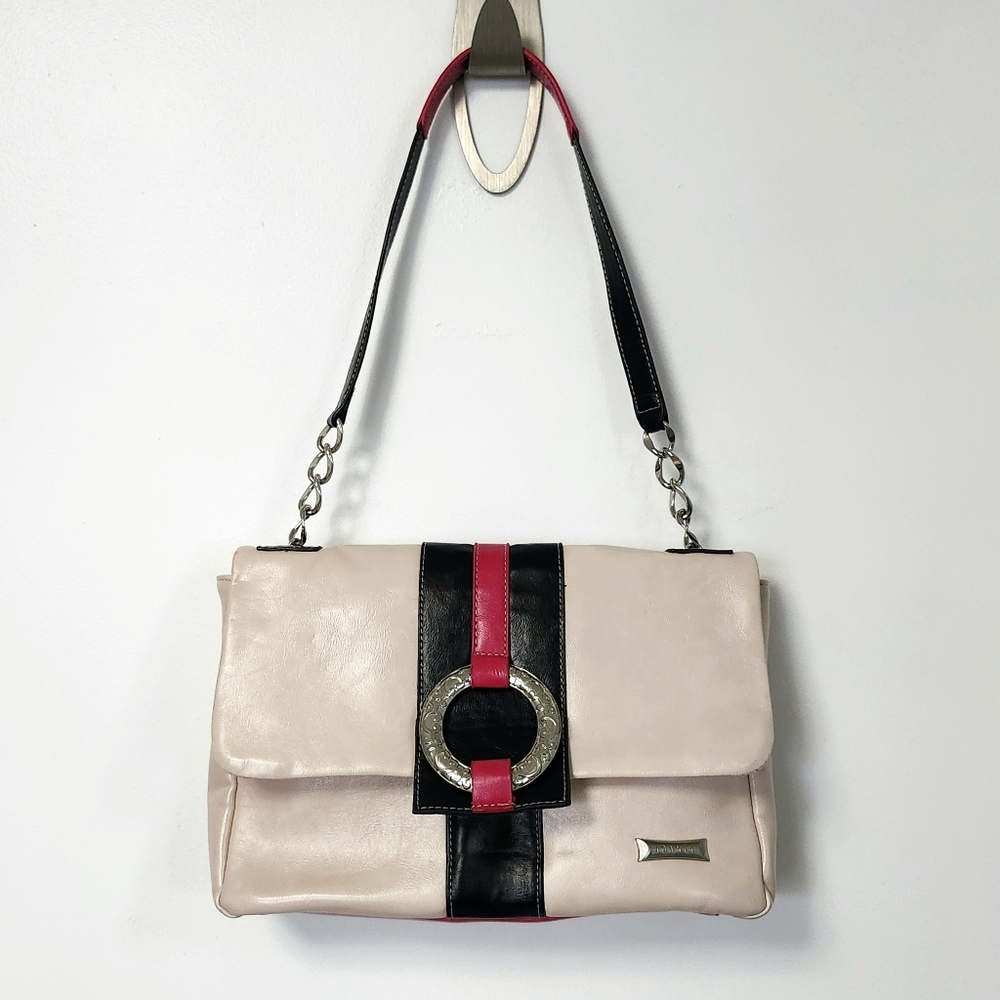 JOANEL Shoulder Bag Colorblock Blush Purse - Picture 4 of 13
